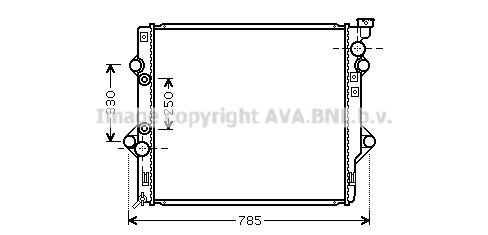 AVA QUALITY COOLING Радиатор, охлаждение двигателя TO2367